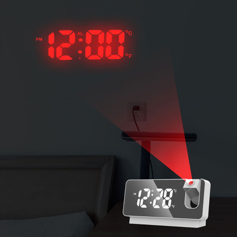Projection Alarm Clock Dual Alarm & USB Charging