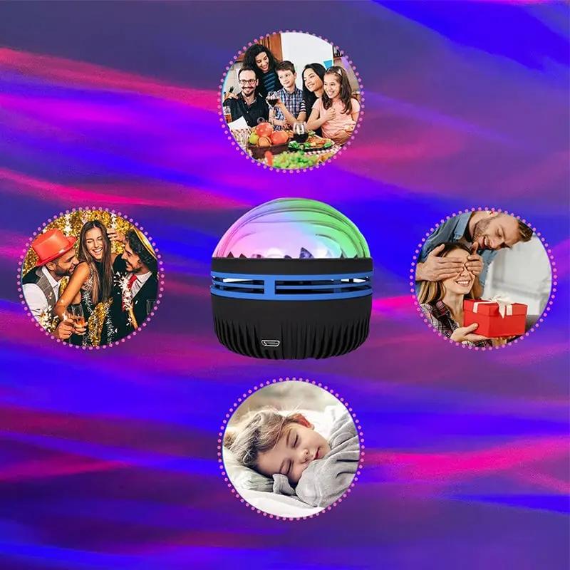 Projector Night Light Aurora & Water Wave USB Powered