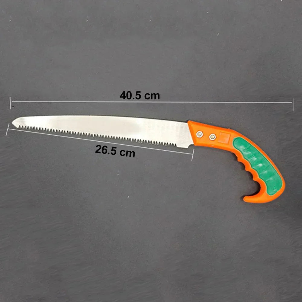 Pruning Saw Curved Carbon Steel Blade Ergonomic Wooden Handle