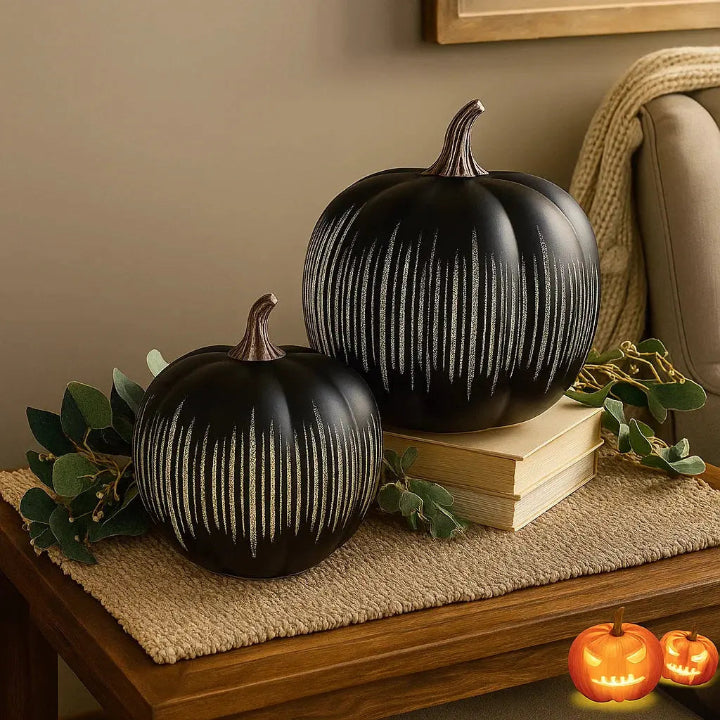 Pumpkin Lamp Sparkling LED 6-Hour Timer