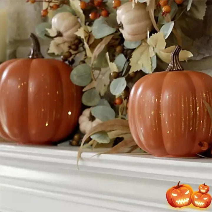 Pumpkin Lamp Sparkling LED 6-Hour Timer