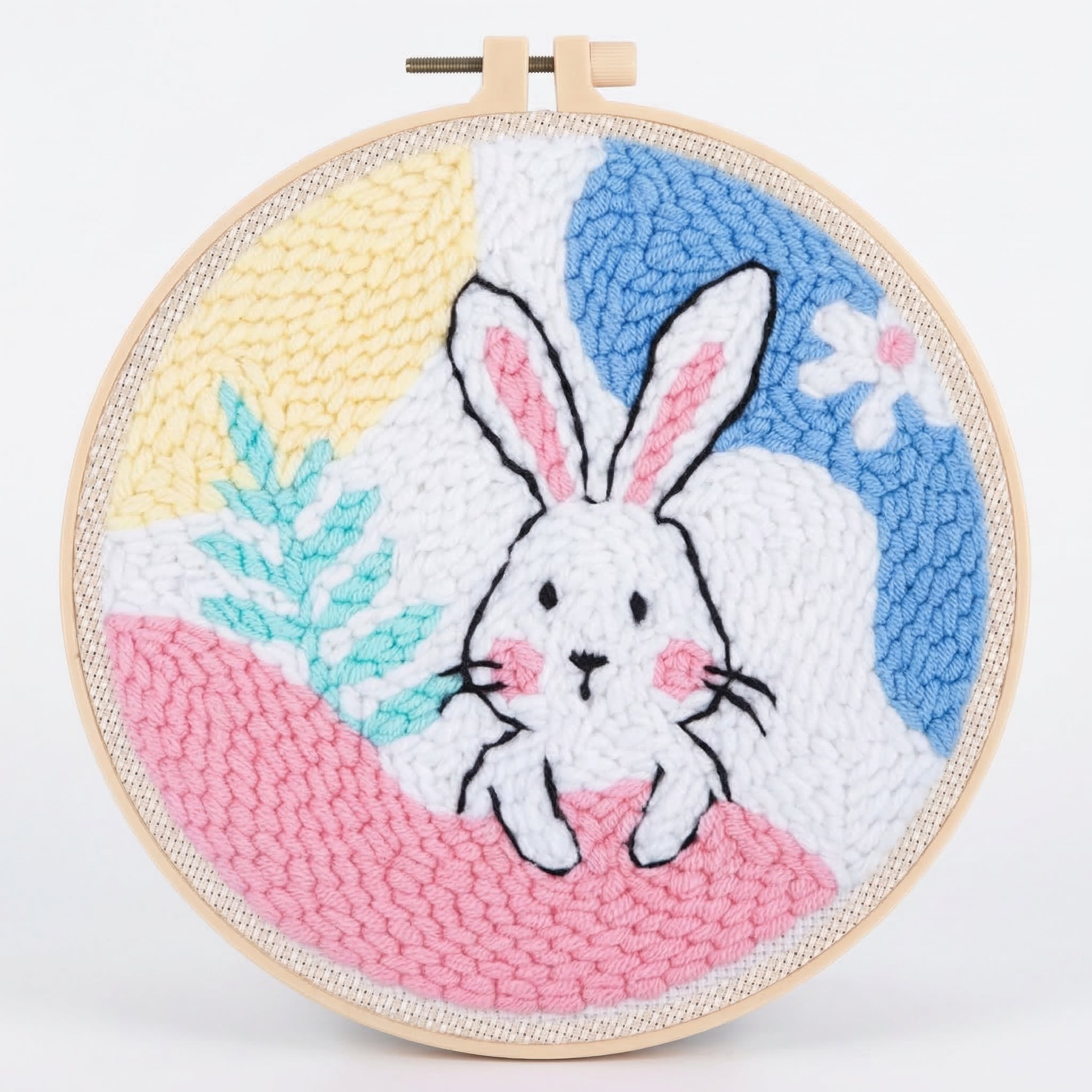 Punch Needle Embroidery Kit Beginner-Friendly Complete Set 17 Patterns