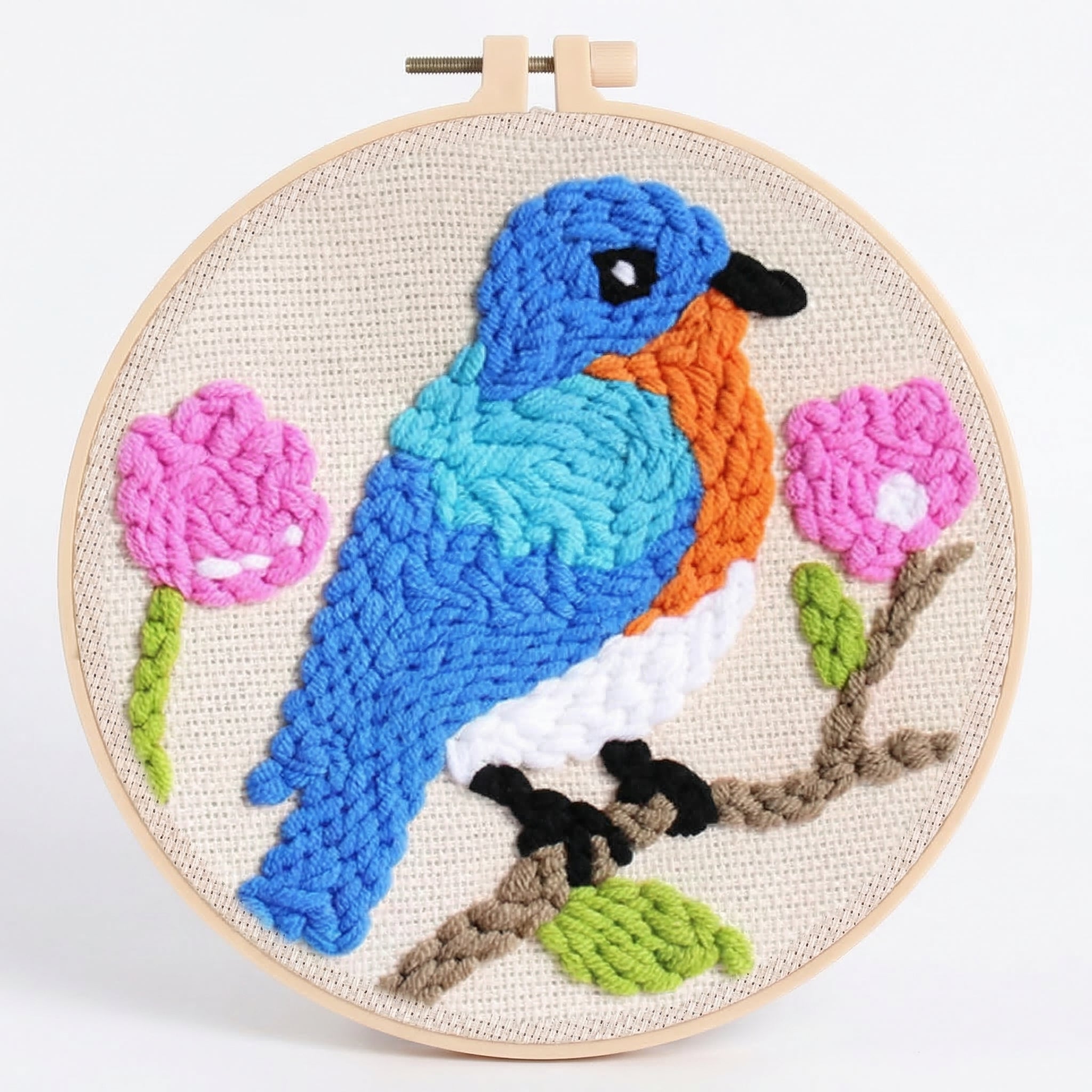 Punch Needle Embroidery Kit Beginner-Friendly Complete Set 17 Patterns