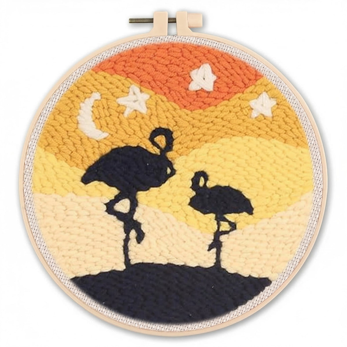 Punch Needle Embroidery Kit Beginner-Friendly Complete Set 17 Patterns
