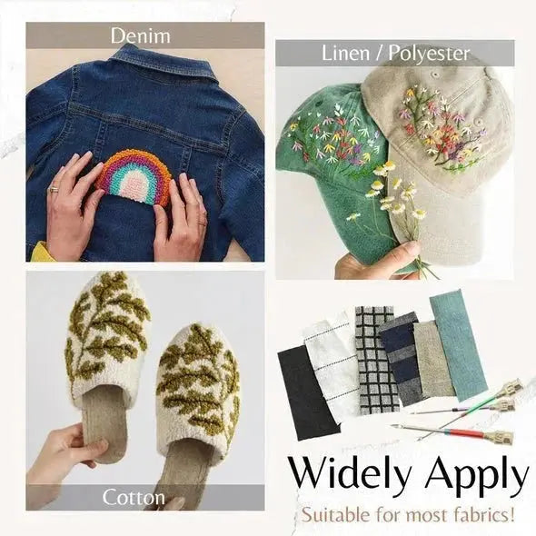 Punch Needle Kit All-In-One Starter With Fabric & Threads