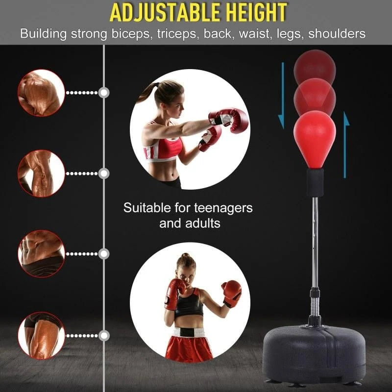 Punching Bag Stand Adjustable Height Stable Base
