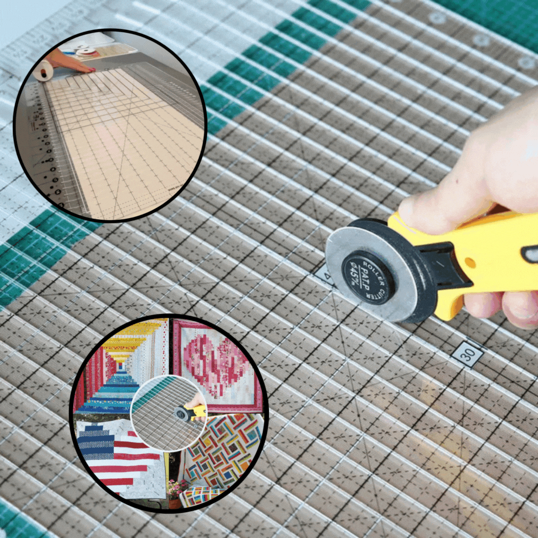 Quilt Cutting Ruler Ergonomic Non-Slip 6-Layer Capacity