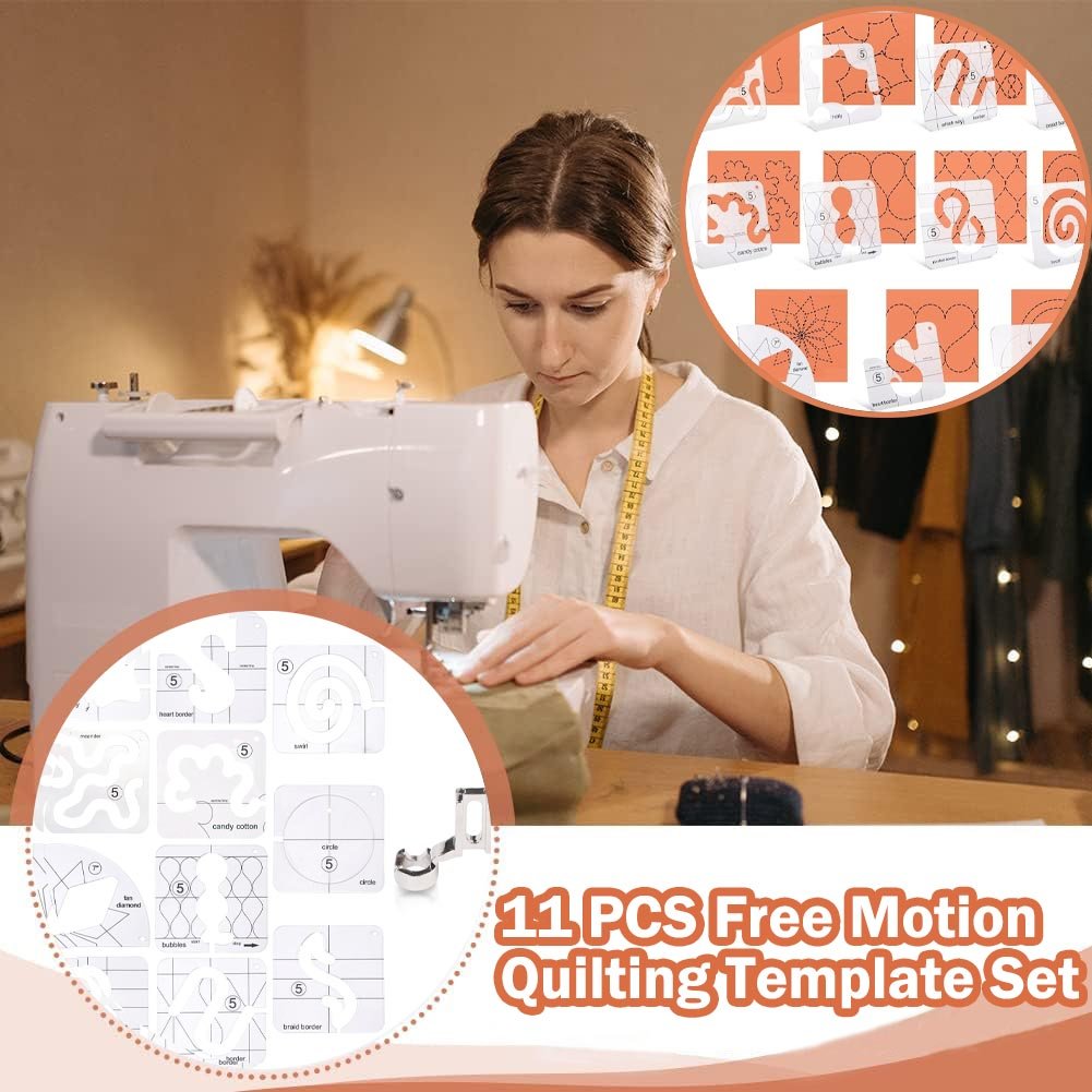 Quilting Template Set 11 Piece Clear Acrylic Precise Alignment