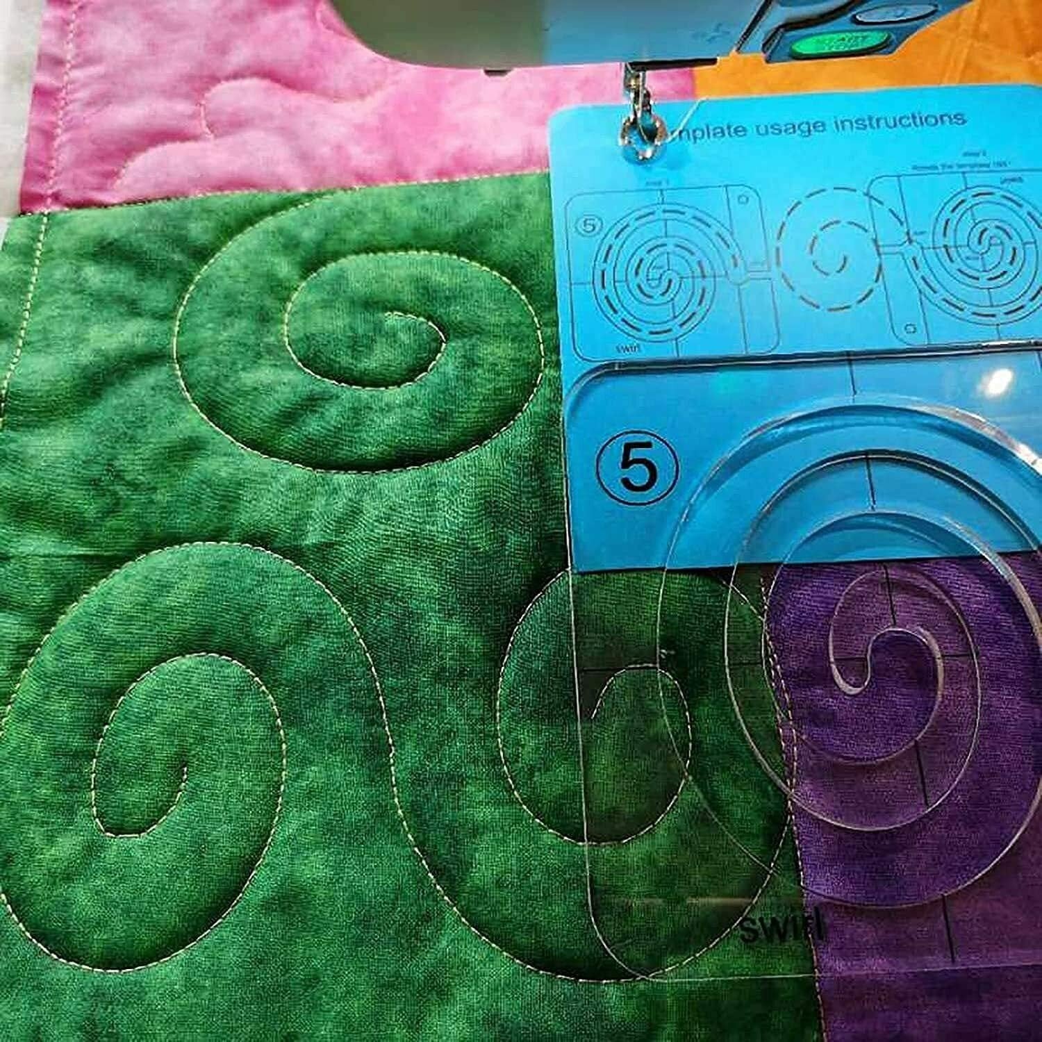 Quilting Template Set 11 Piece Clear Acrylic Precise Alignment