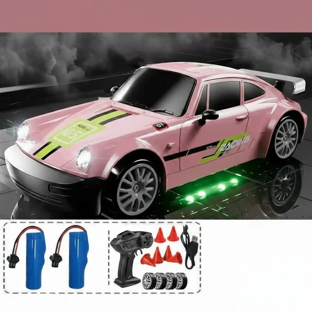 RC Drift Car All-Wheel Drive Dual Tires LED Lights