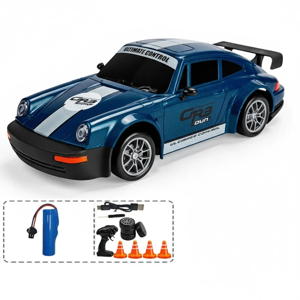 RC Drift Car All-Wheel Drive Dual Tires LED Lights