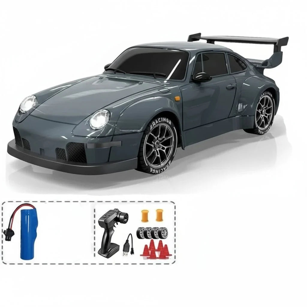 RC Drift Car All-Wheel Drive Dual Tires LED Lights
