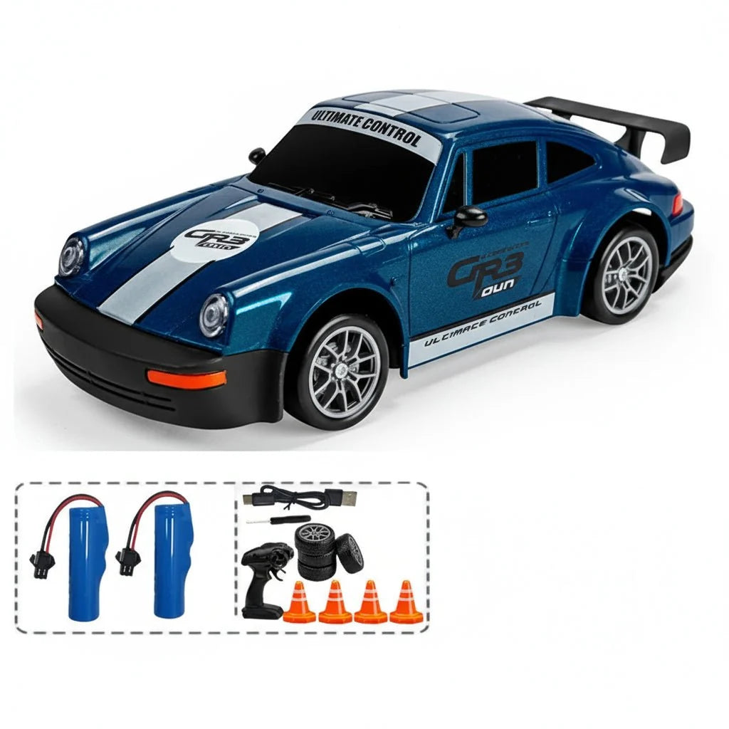 RC Drift Car All-Wheel Drive Dual Tires LED Lights