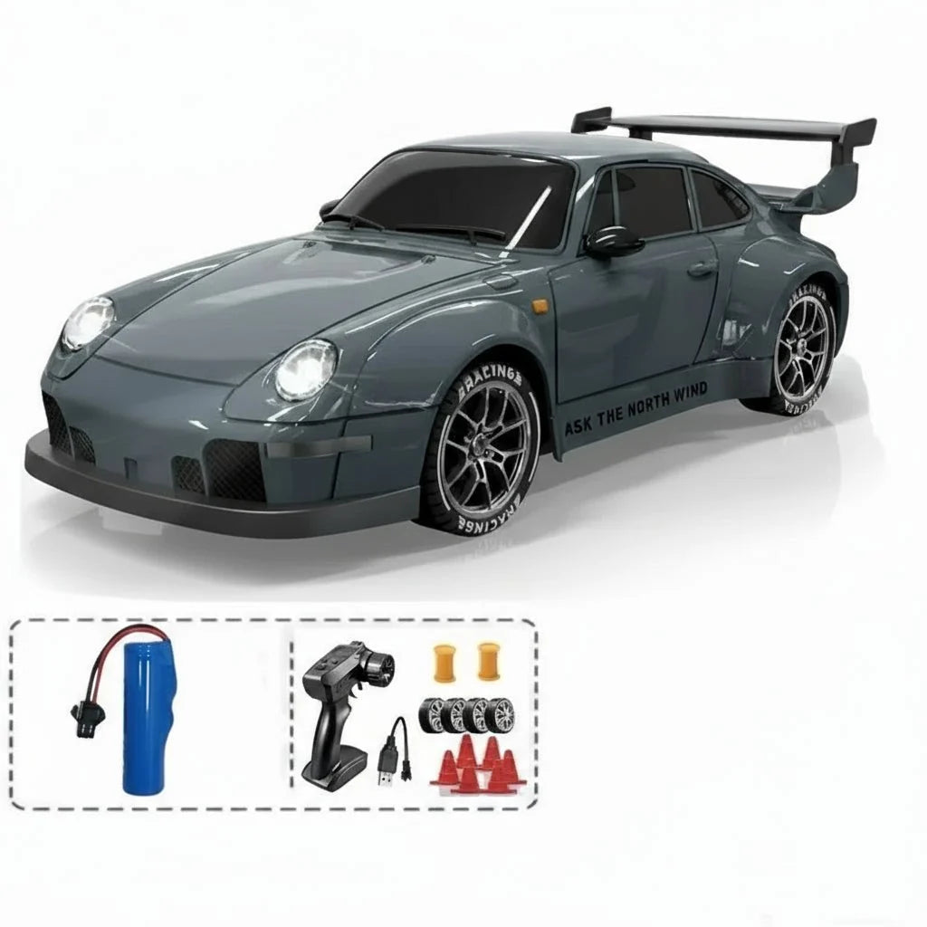 RC Drift Car All-Wheel Drive Dual Tires LED Lights