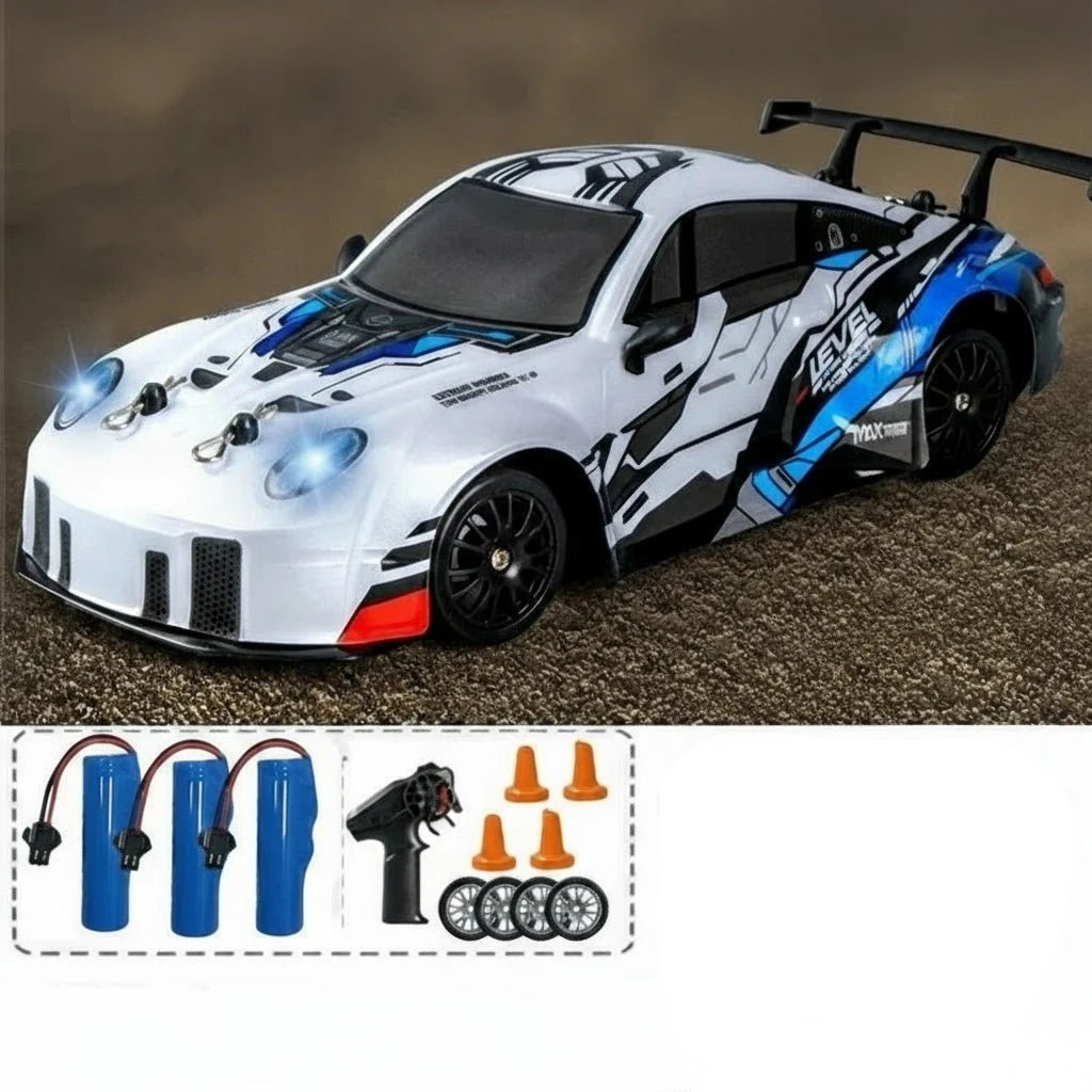 RC Drift Car All-Wheel Drive Dual Tires LED Lights