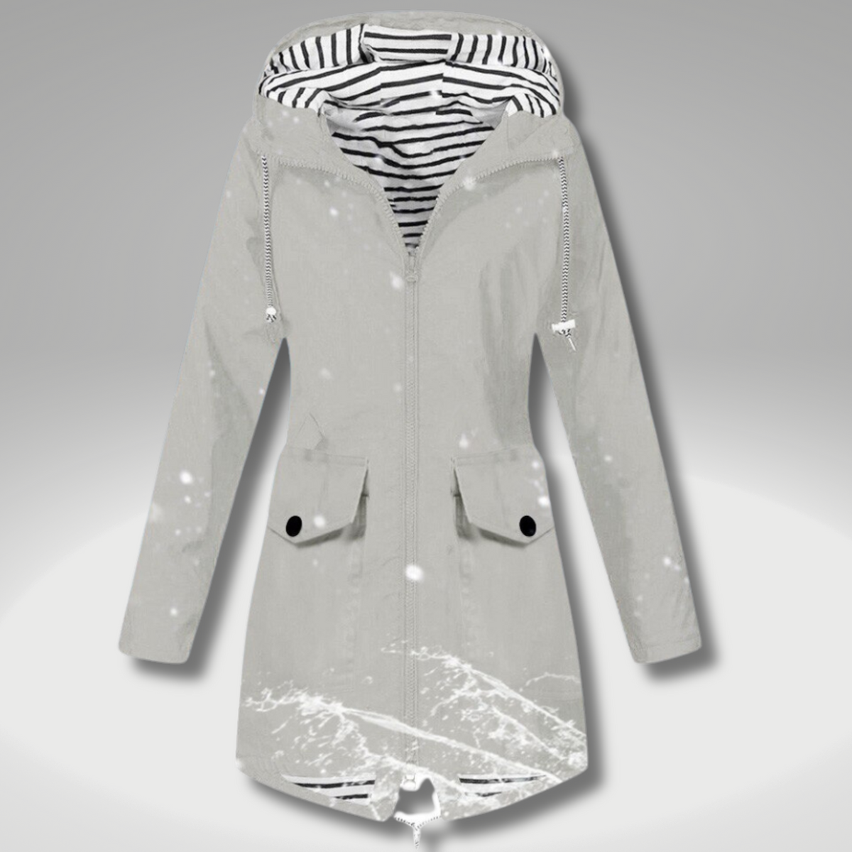 Raincoat Transparent Waterproof & Windproof Adjustable Hood