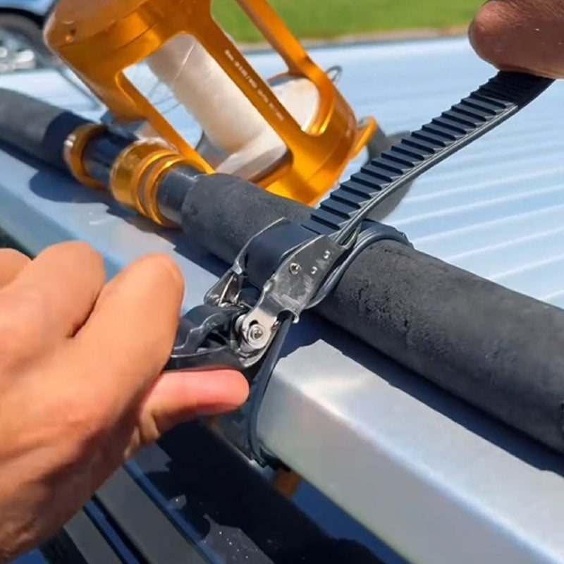 Ratchet Strap Heavy-Duty Polyester Rust-Resistant Steel Fittings