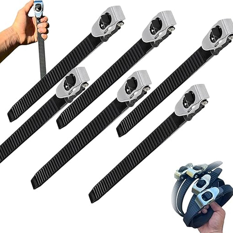 Ratchet Strap Heavy-Duty Polyester Rust-Resistant Steel Fittings