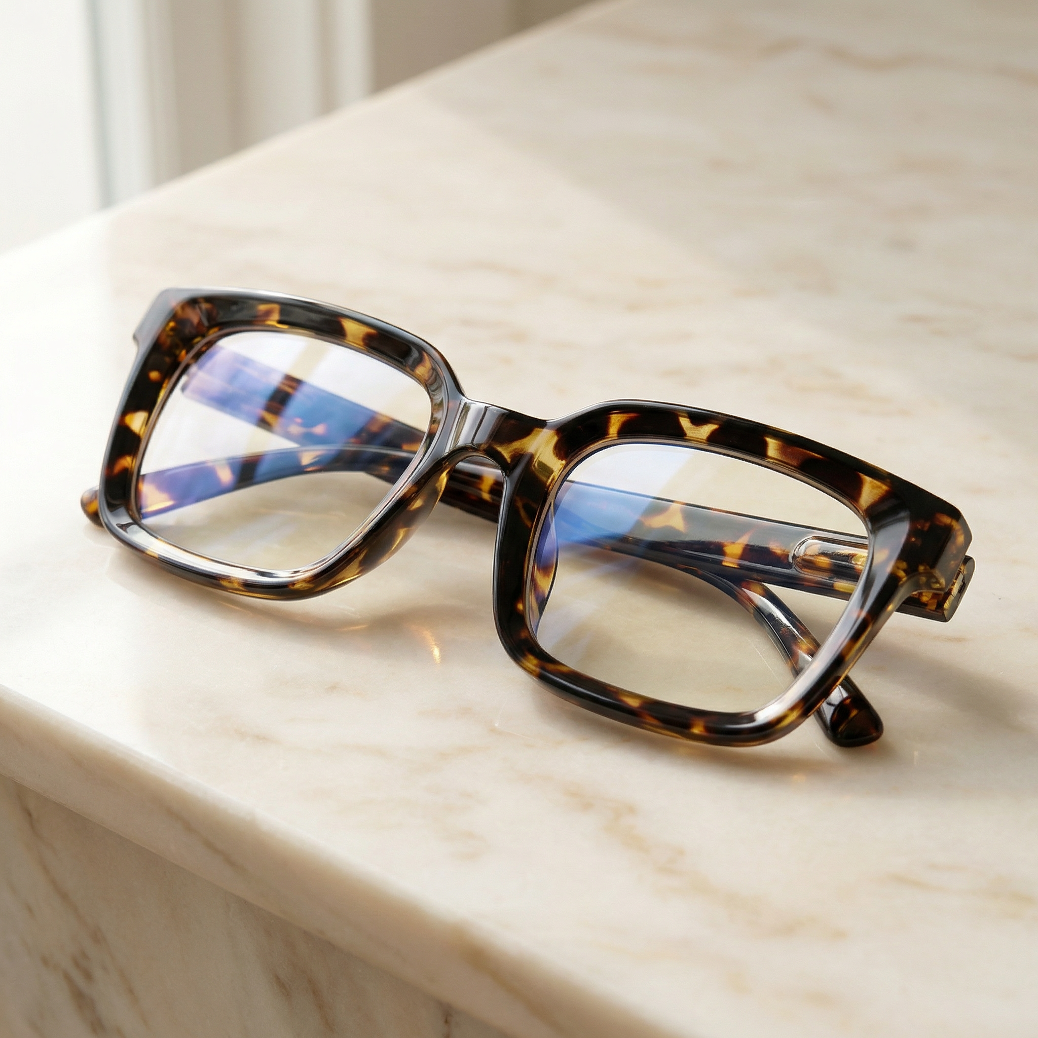 Reading Glasses Blue Light Filter Oversized Lenses & Spring Hinges