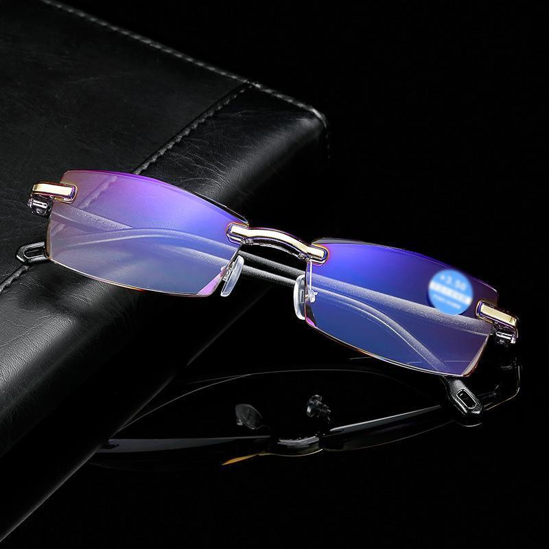 Reading Glasses Rimless Feather-Light 17g Blue Light Filter