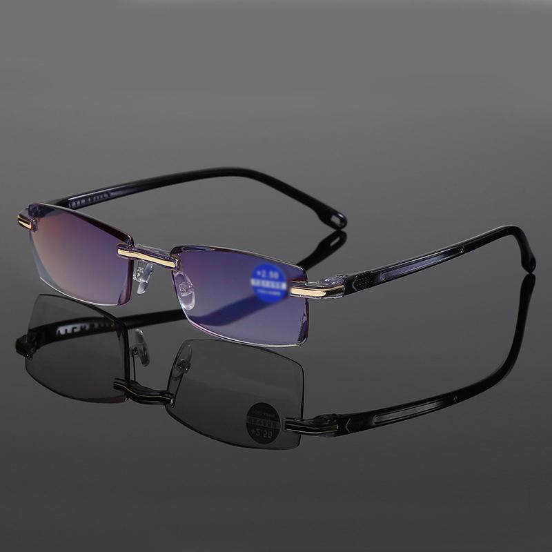 Reading Glasses Rimless Feather-Light 17g Blue Light Filter