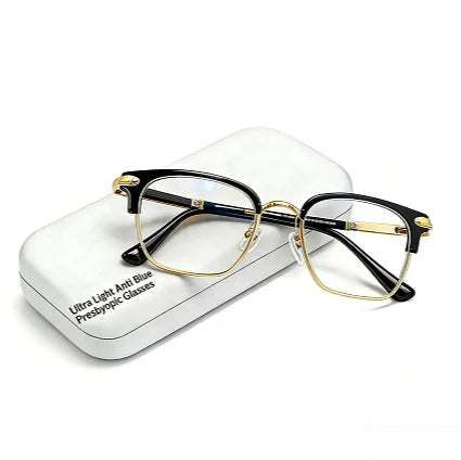 Reading Glasses Ultra-Light Titanium Blue Light Filter