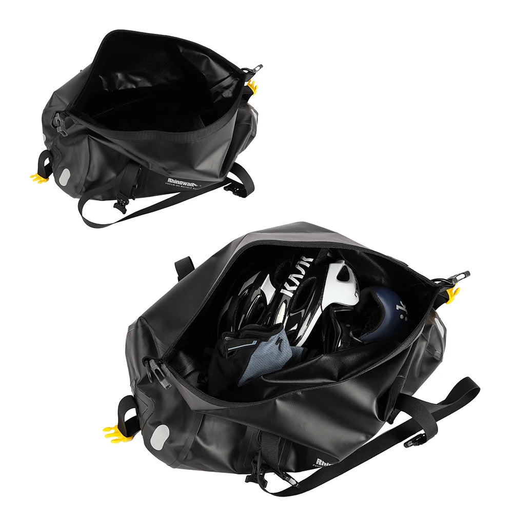 Rear Bike Rack Bag Waterproof 20 Liter Secure Straps