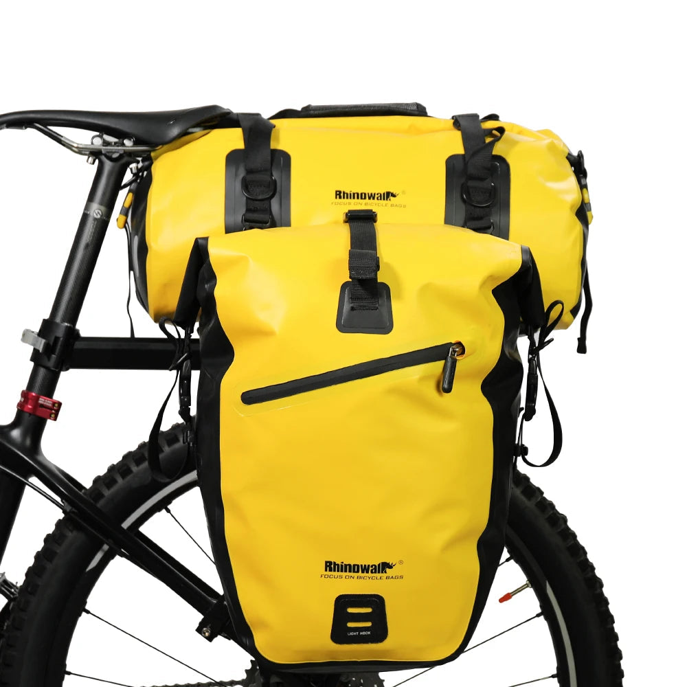 Rear Bike Rack Bag Waterproof 20 Liter Secure Straps
