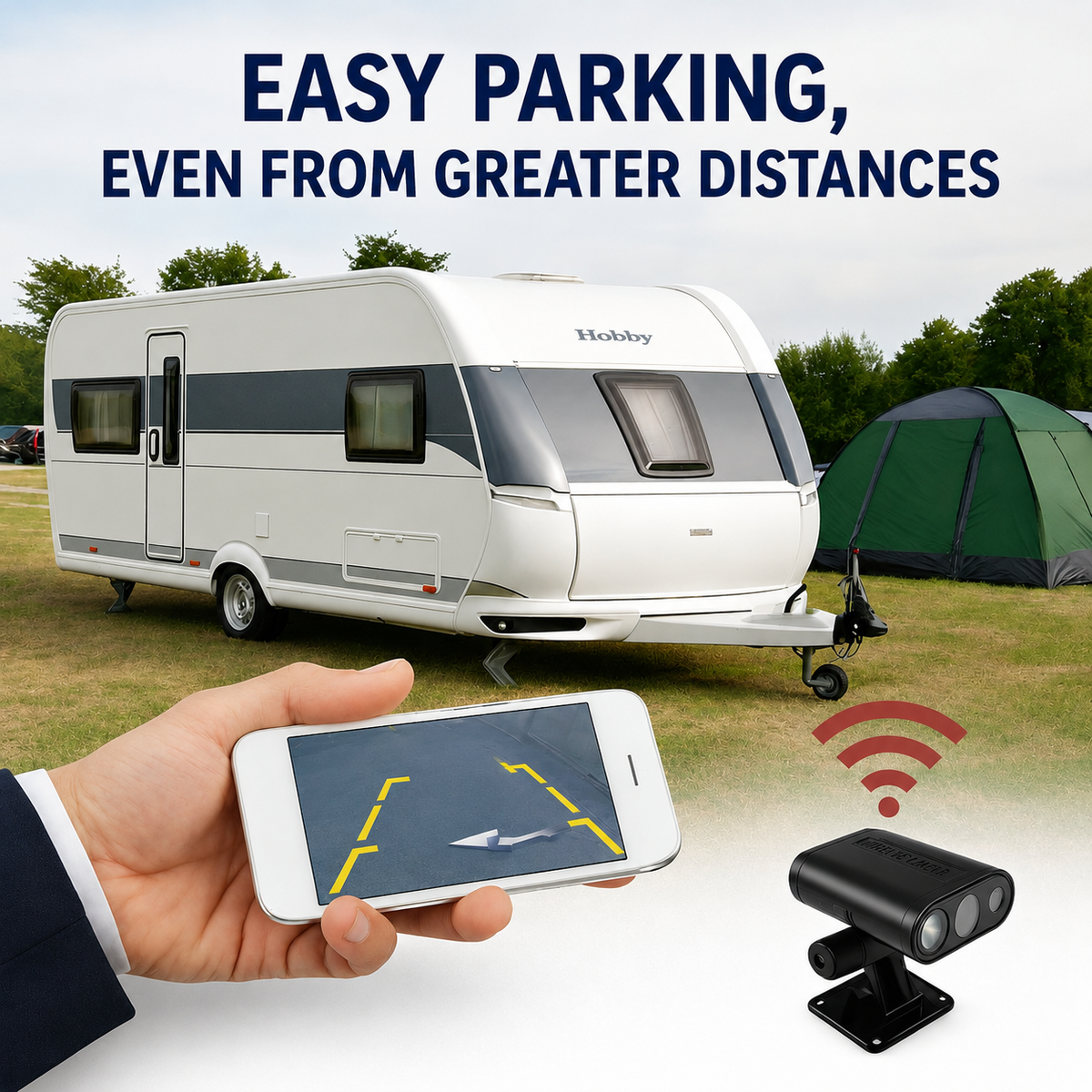 Rearview Camera Wireless 150° Wide-Angle Night Vision Live App