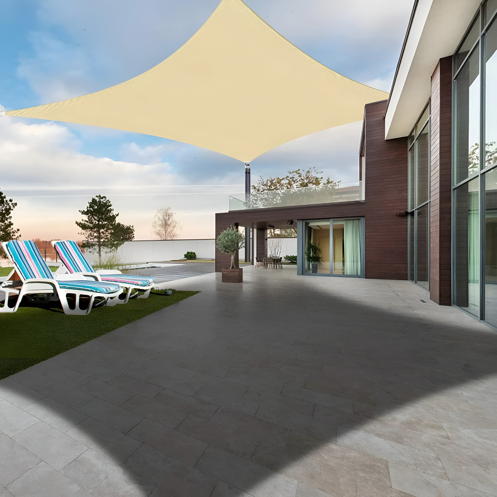 Rectangular Sunshade Sail Waterproof UV Protection Tear-Resistant