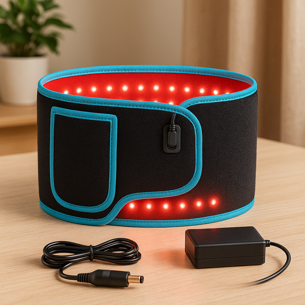 Red Light Therapy Belt Dual Red & Infrared Adjustable Neoprene