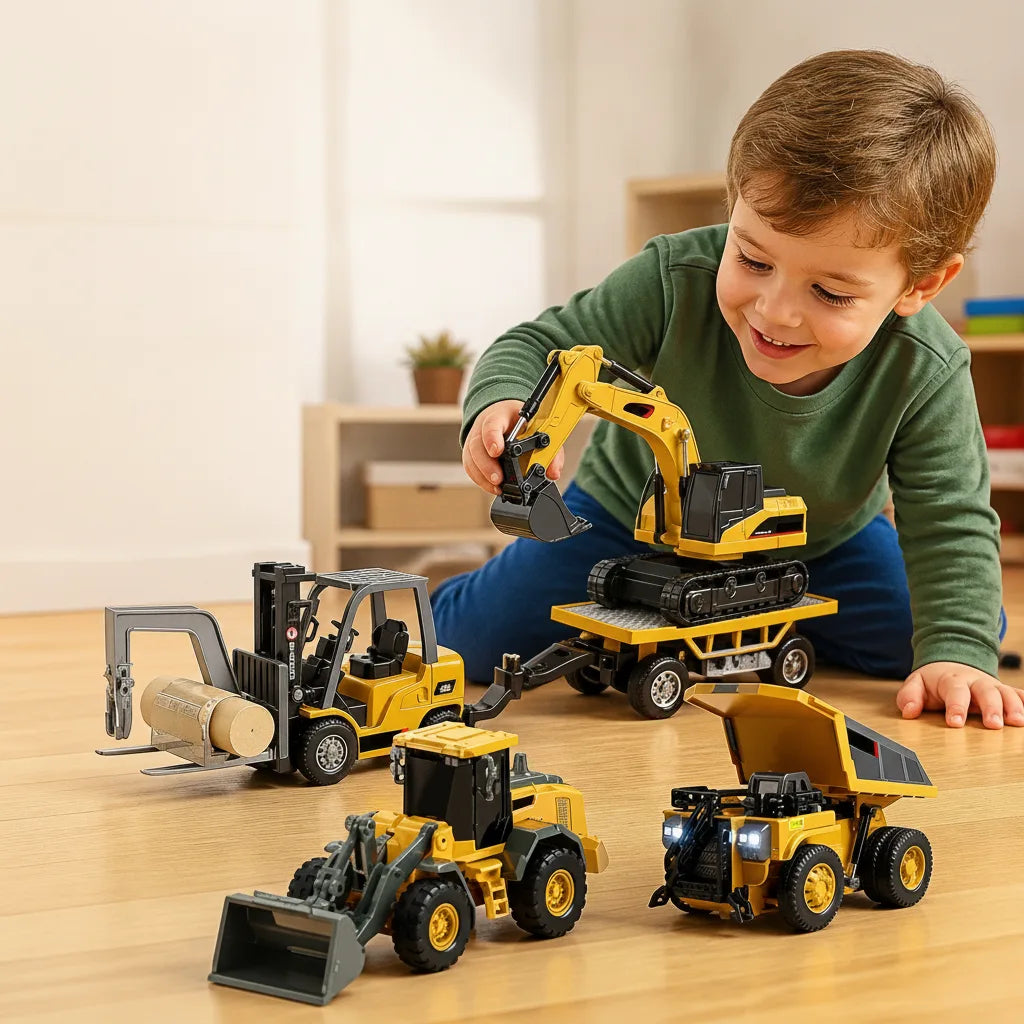 Remote-Controlled Construction Vehicle USB-C Fast Charging ABS & Alloy