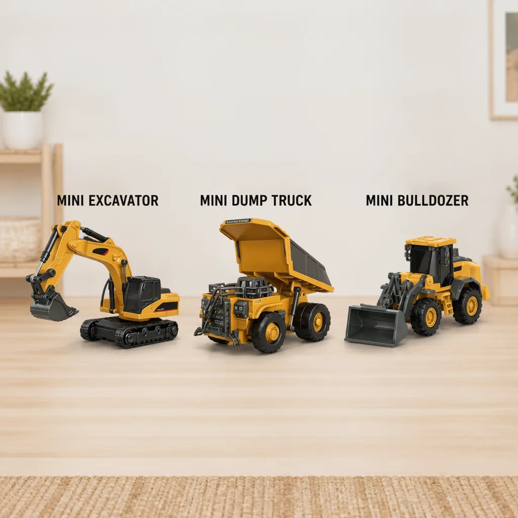 Remote-Controlled Construction Vehicle USB-C Fast Charging ABS & Alloy