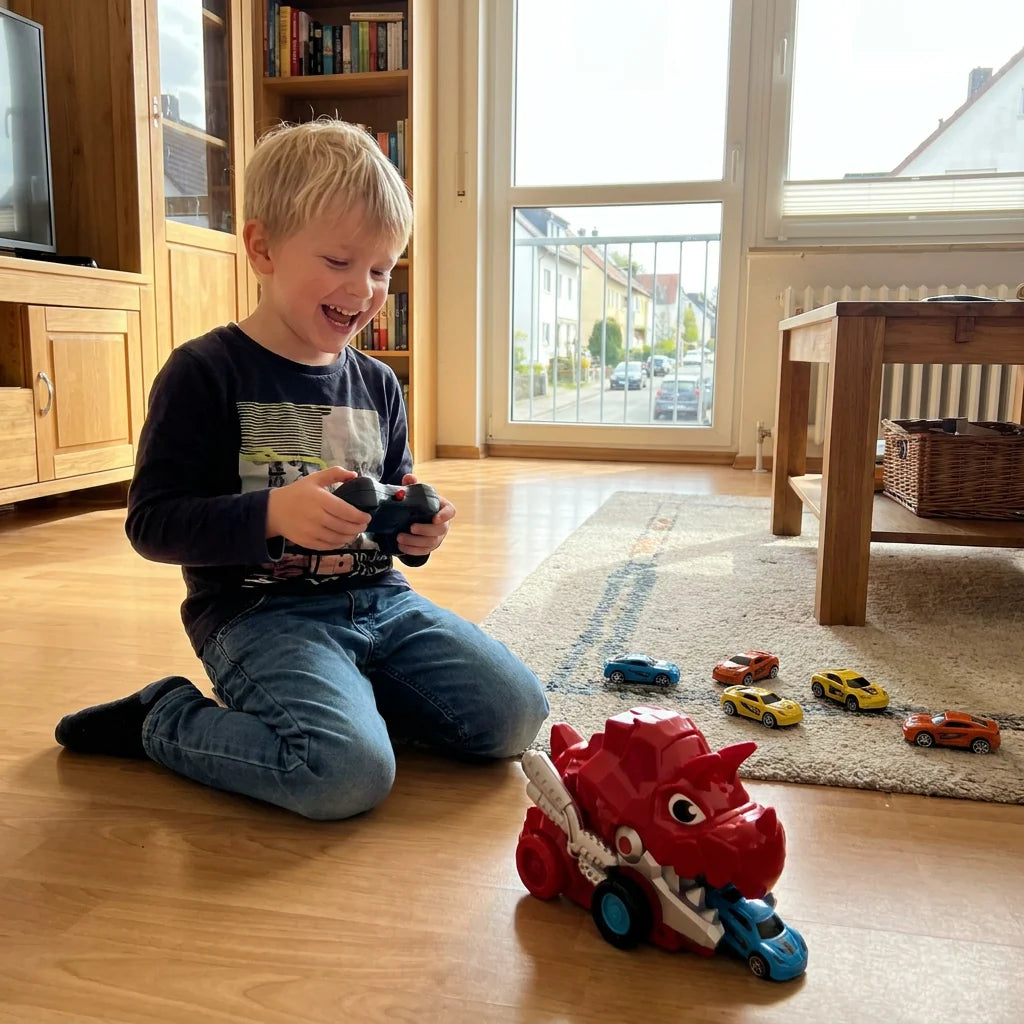 Remote-Controlled Dinosaur Truck Swallow-And-Release Small Cars