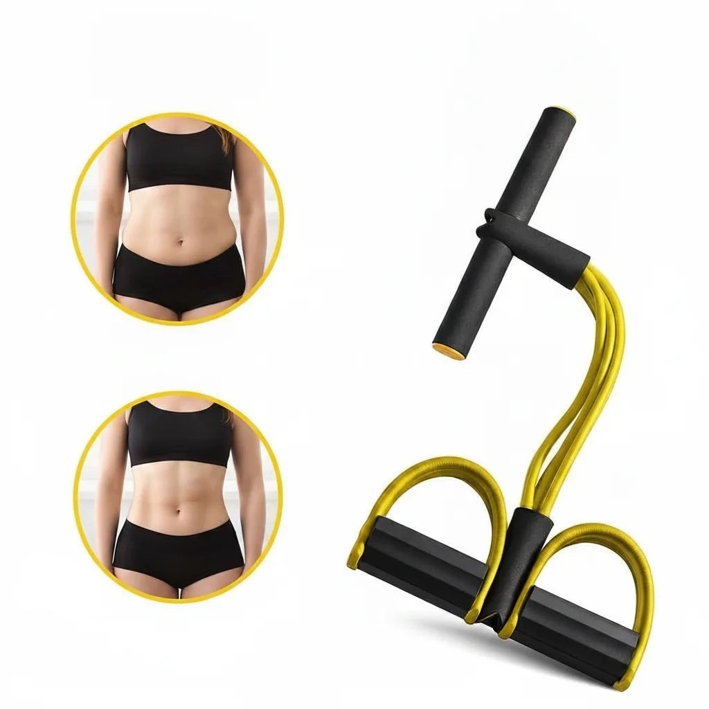 Resistance Band Adjustable 20-25 Lbs Foam Handles & Foot Loops