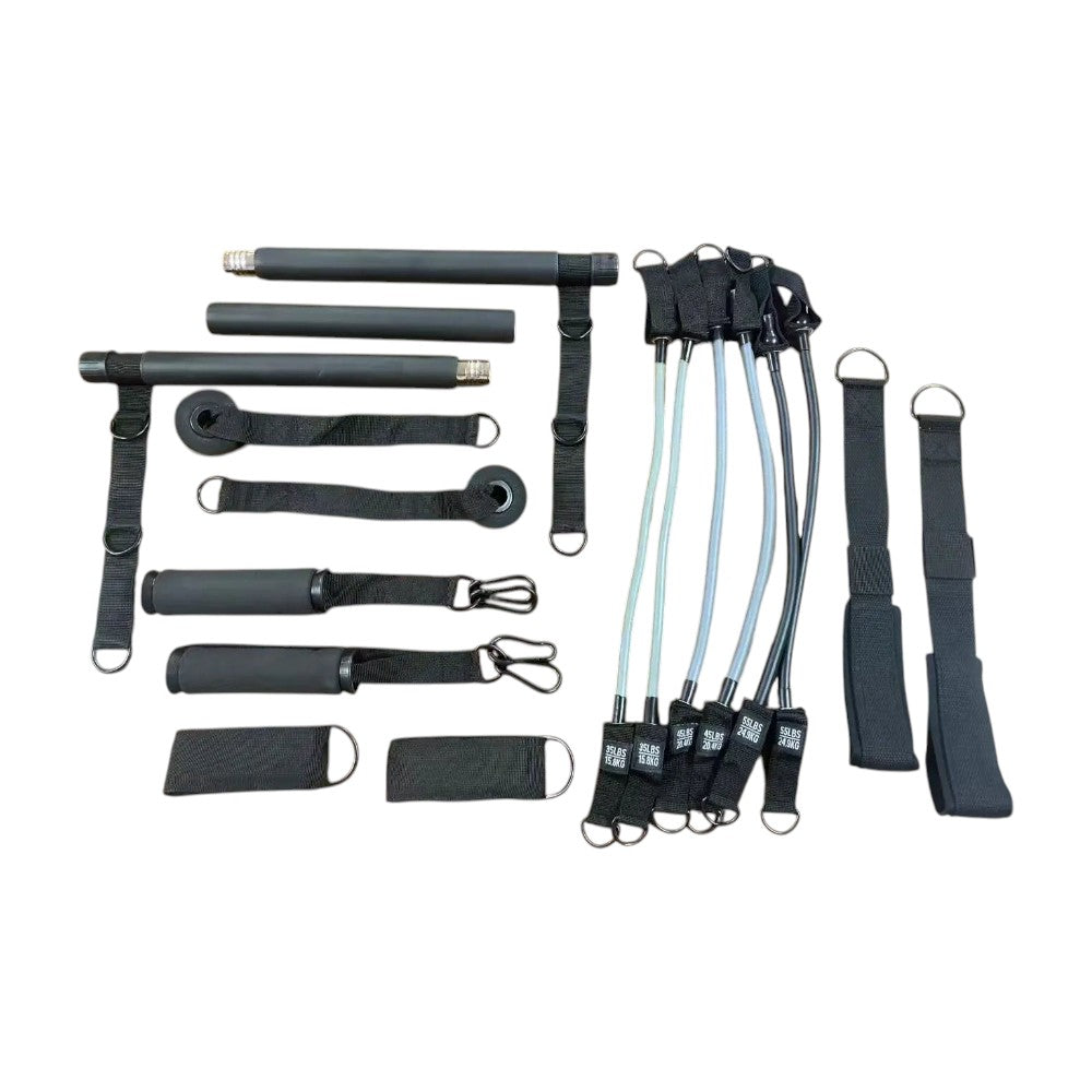 Resistance Band Set Natural Latex Bands & Modular Rod