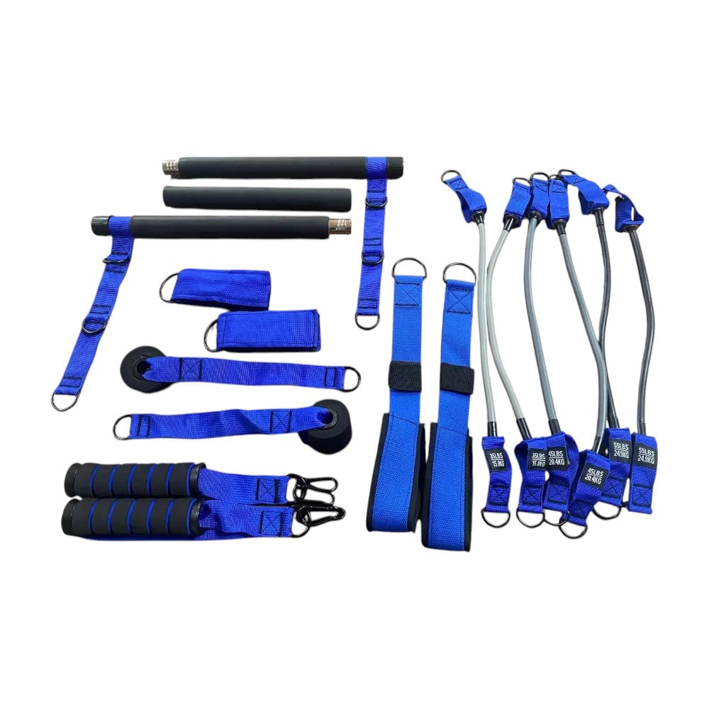 Resistance Band Set Natural Latex Bands & Modular Rod