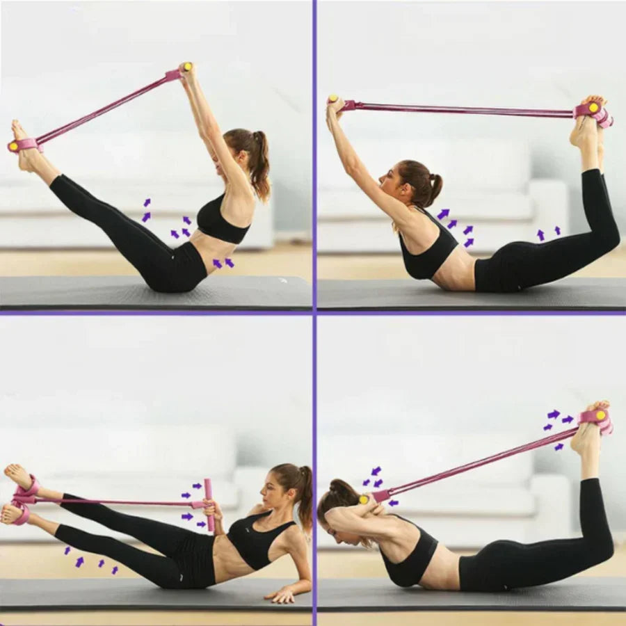 Resistance Band Trainer Thick TPE Bands Non-Slip Pedal