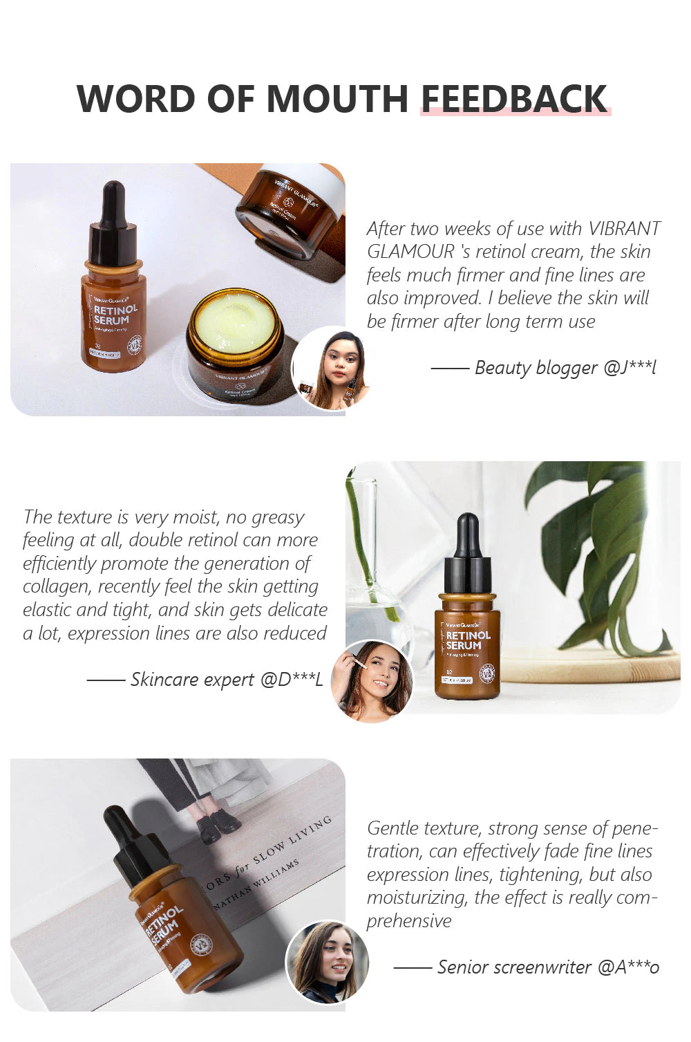 Retinol Serum Anti-Aging Hydrating For Sensitive Skin