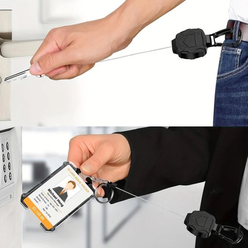Retractable ID Holder ABS Plastic 31.5 Inch Reach
