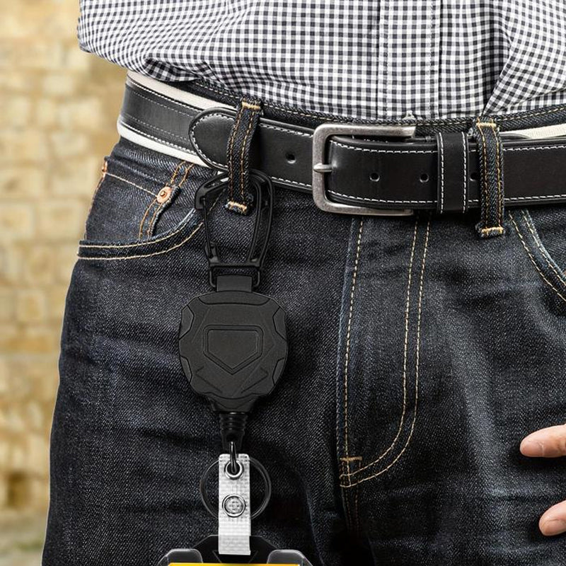 Retractable ID Holder ABS Plastic 31.5 Inch Reach