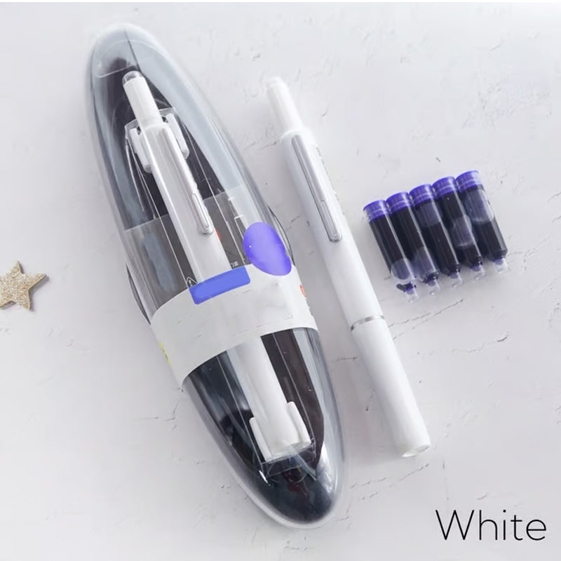 Retractable Pen Smooth Ink Flow Stainless Steel Tip