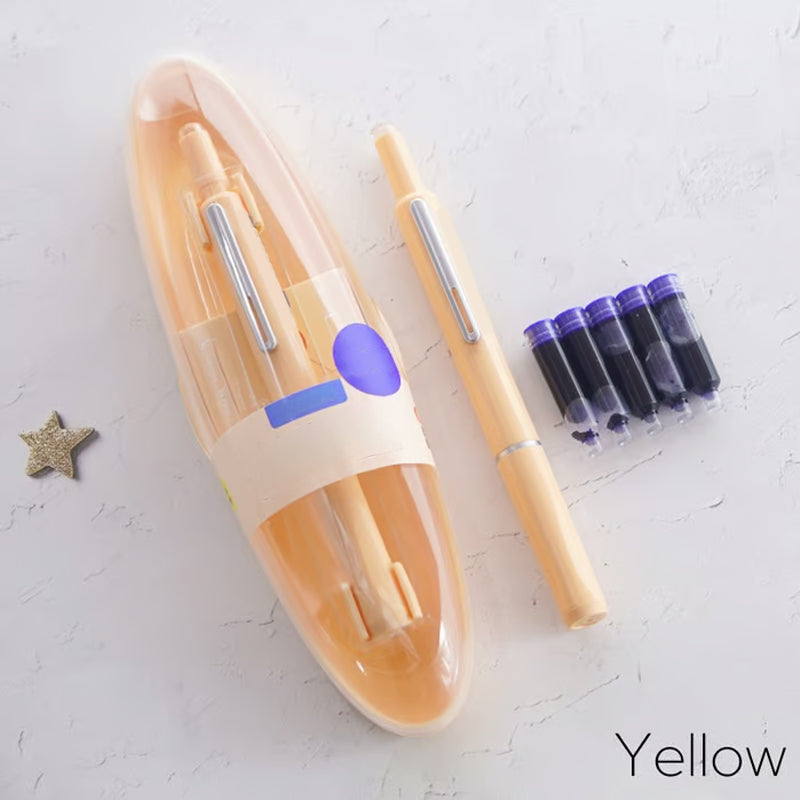 Retractable Pen Smooth Ink Flow Stainless Steel Tip