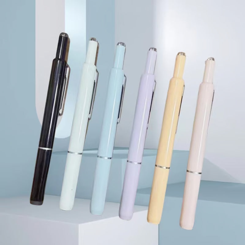 Retractable Pen Smooth Ink Flow Stainless Steel Tip