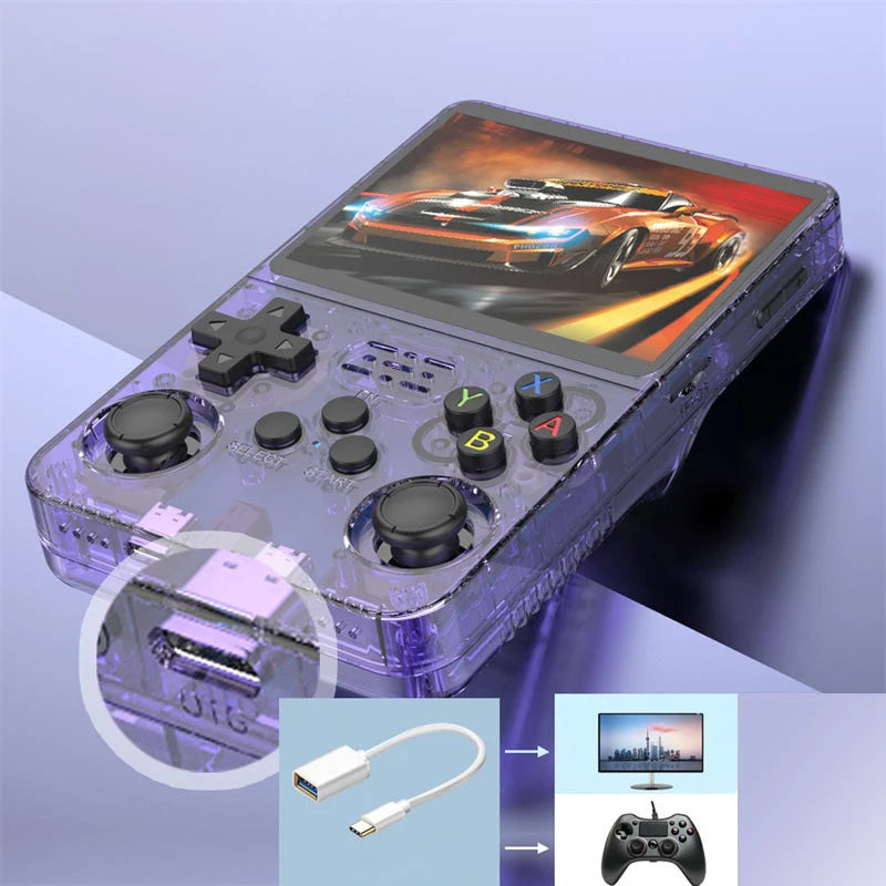 Retro Handheld Game Console 3.5-Inch HD 64GB Storage