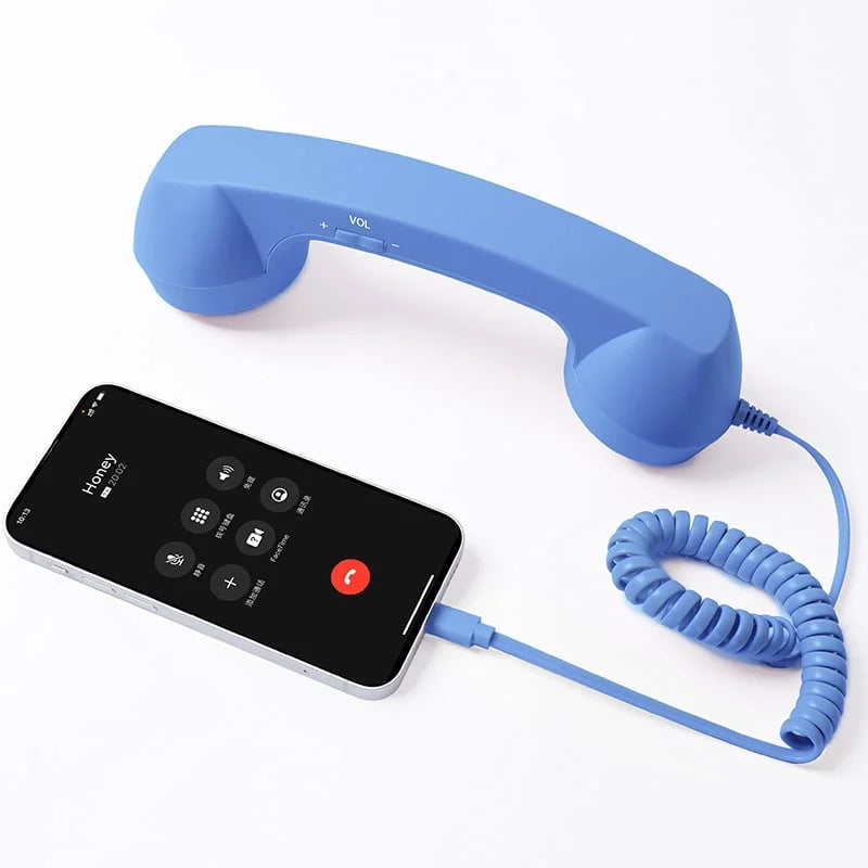 Retro Phone Handset Ergonomic Design USB Plug & Play