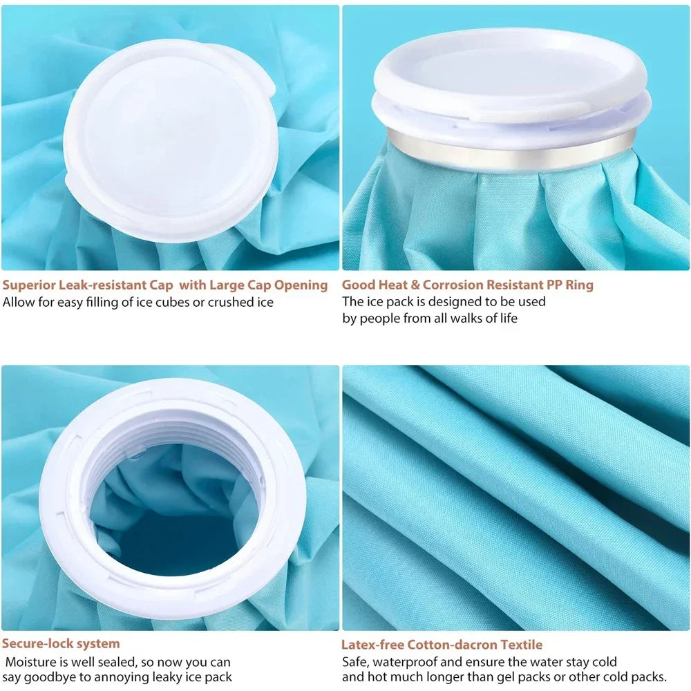 Reusable Ice Pack Hot & Cold Leak-Proof Screw Cap