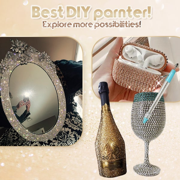 Rhinestone Applicator Set Ergonomic Pen 2,000 Stones