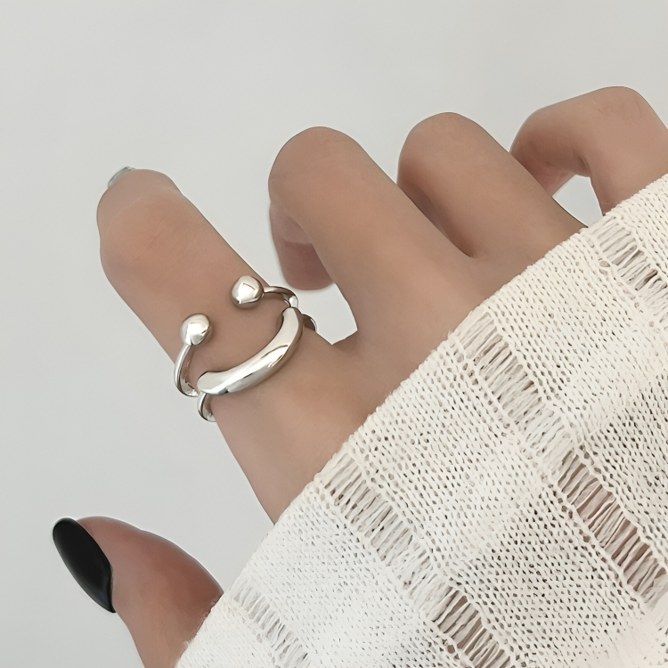 Ring Adjustable Sterling Silver Hypoallergenic