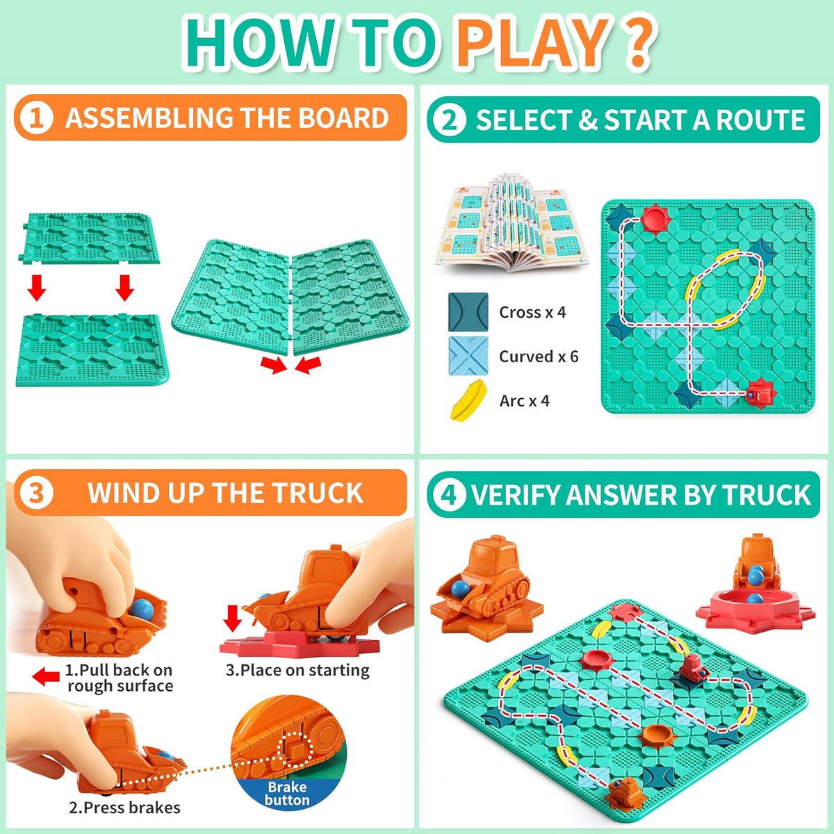 Road Construction Playset Track-Building & STEM Ages 3-6
